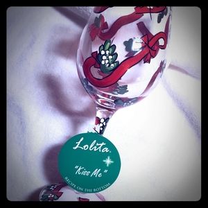 Lolita "Kiss Me" Wine Glass